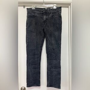 Volcom 2x4 skinny gray/black denim 34 waist